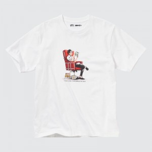 Uniqlo Attack On Titan Ut Short-sleeve Graphic The Captain Levi T-shirts Heren Wit | 198167