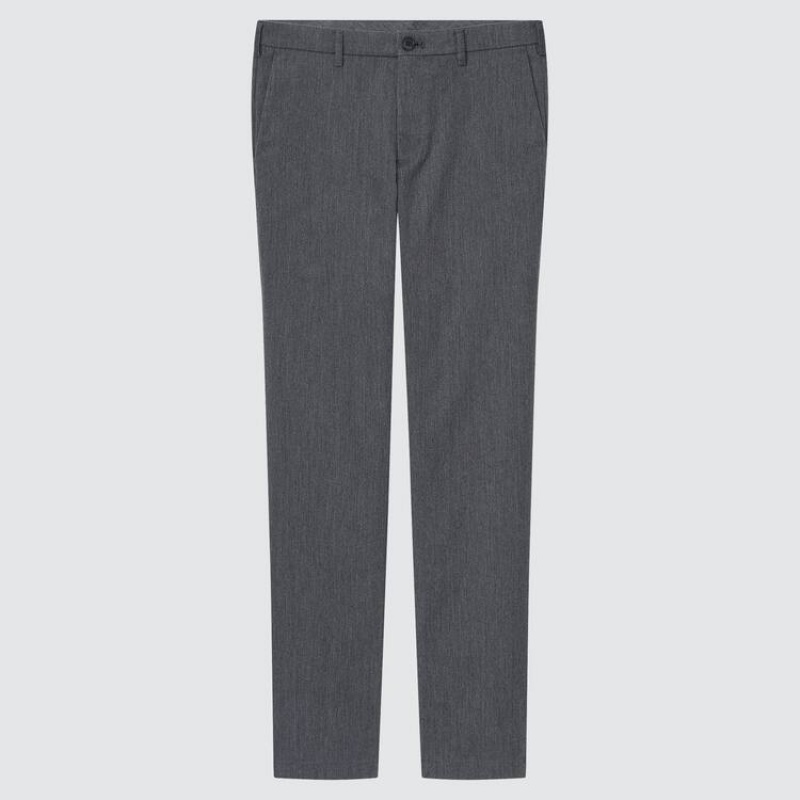 Uniqlo Cotton Stretch Slim Fit Chinos Broek Heren Grijs | 8210656
