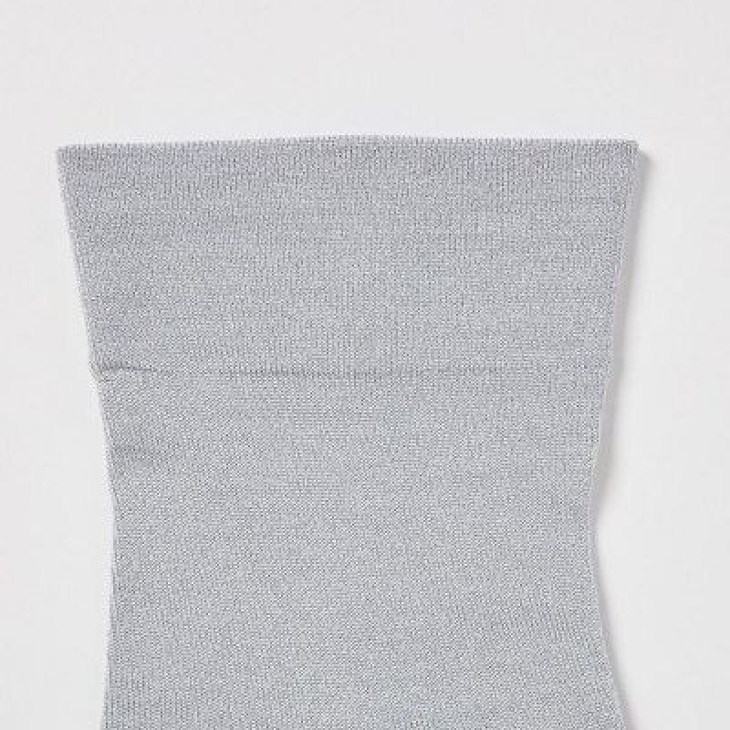 Uniqlo Crew Glitter (3 Pairs) Sokken Dames Grijs | 1412748