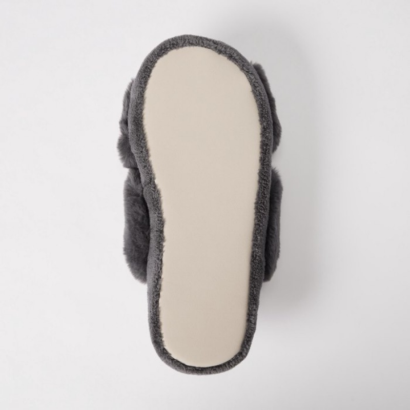 Uniqlo Fleece Room Pantoffels Dames Grijs | 4861206