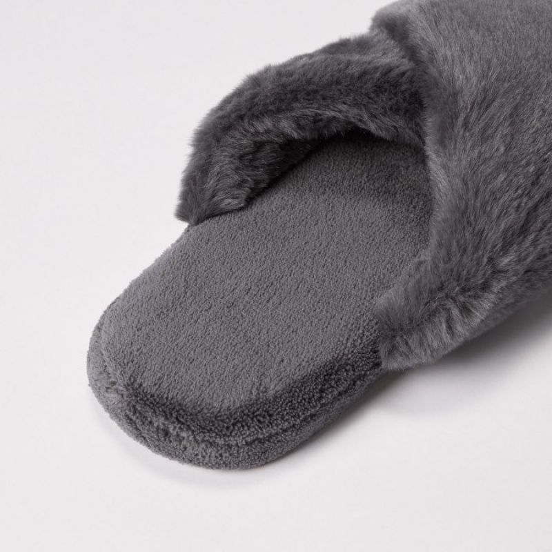 Uniqlo Fleece Room Pantoffels Dames Grijs | 4861206