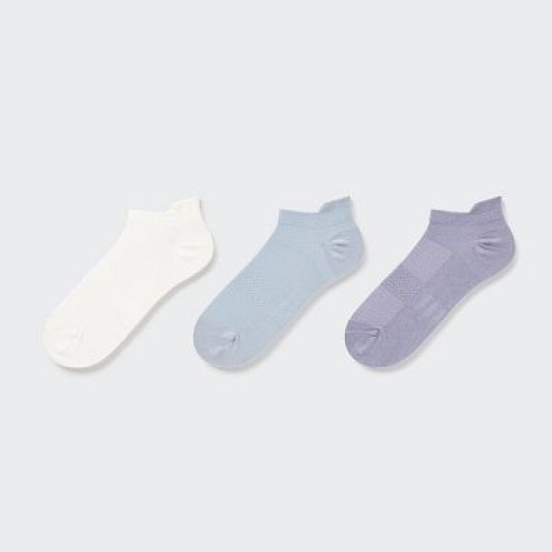 Uniqlo Sports Short (3 Pairs) Sokken Dames Wit | 5012131